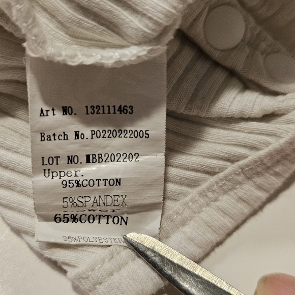 I Got It From My Mama Ruffled Sleeve White & Gold Ribbed Onsie Size 0-3 months - Picture 4 of 5